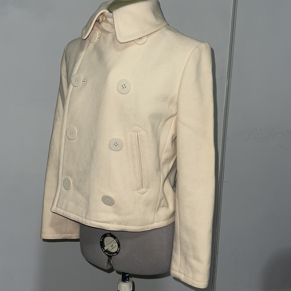 Women’s Ralph Lauren Rugby Cream Ivory White Tailored Wool Blazer Jacket Size XS